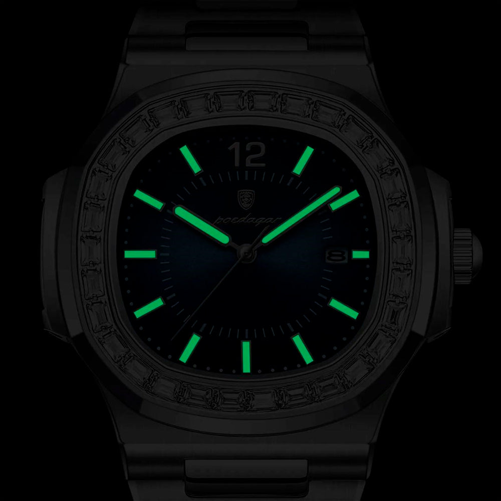 Sterling | Crystal-Set Steel Bracelet Watch - view 7