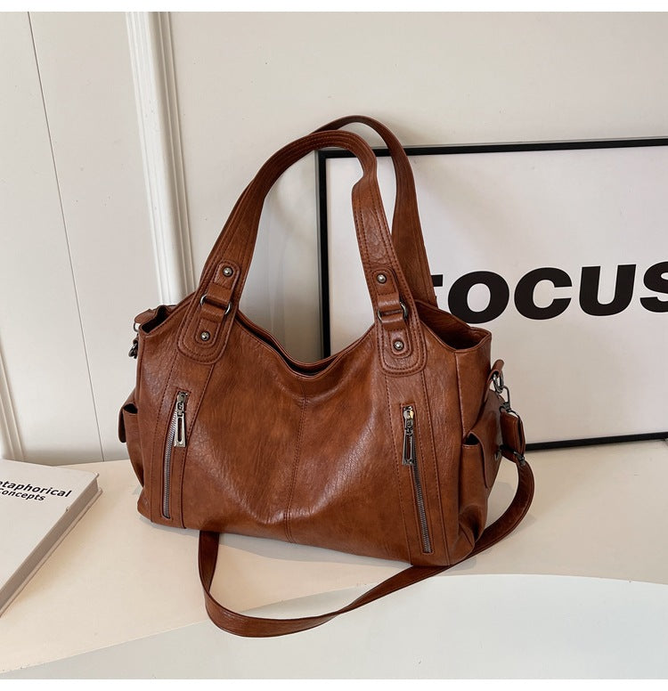 Rae - Classic Leather Handbag
