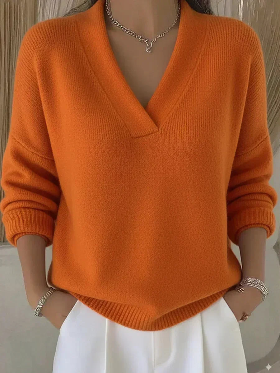 Ivy - Relaxed V-Neck Sweater - view 5