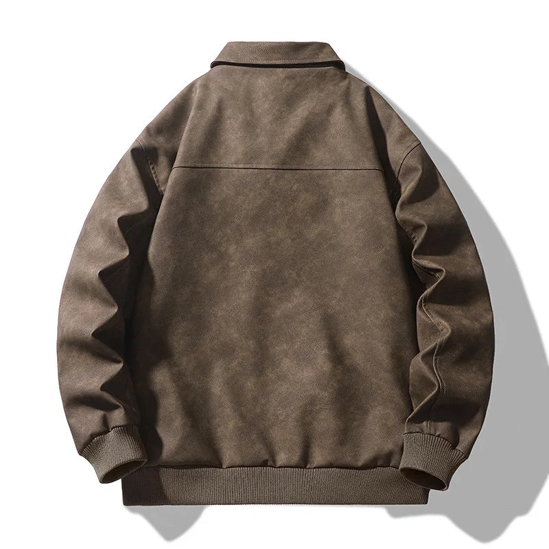 Donovan | Leather Bomber Jacket - view 7
