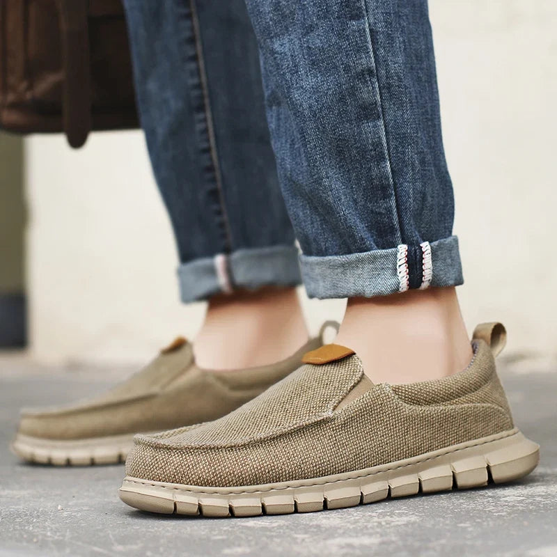 Caleb - Canvas Slip-On Loafers - view 5