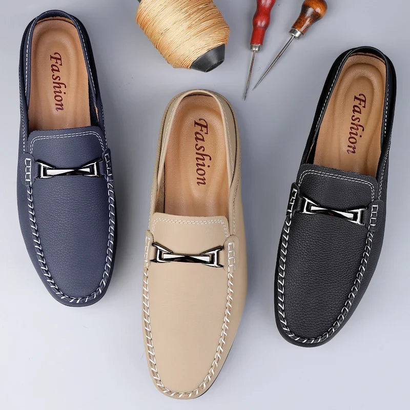 Nathan - Buckled Moc-Toe Loafers - view 7