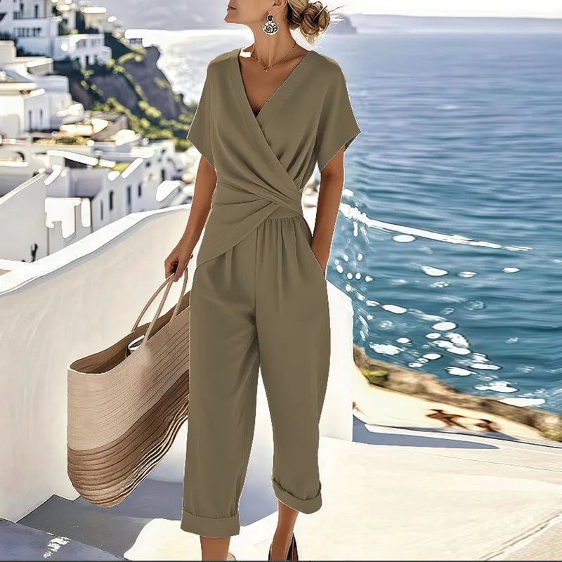 Camille - Elegant Two-Piece Wrap Set