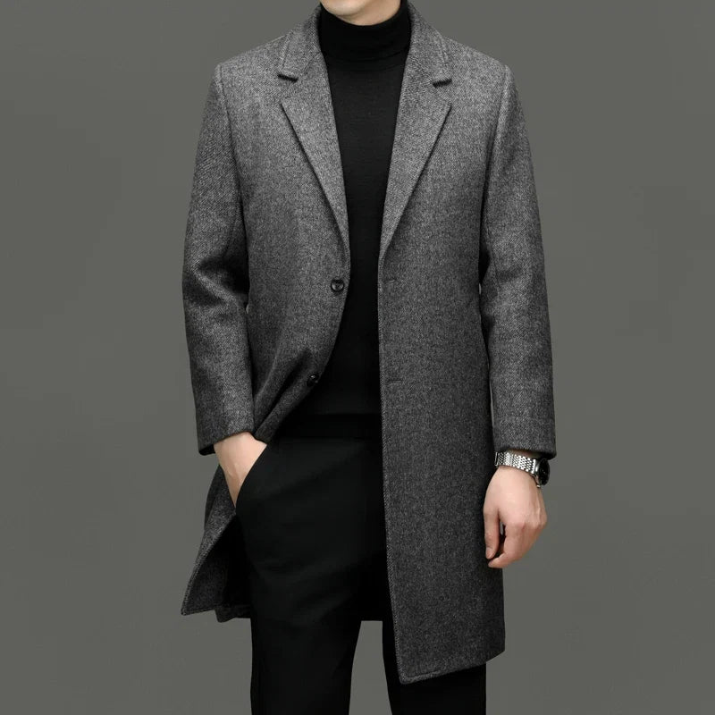 Lennox | Wool Coat with Quilted Inner Vest - view 7
