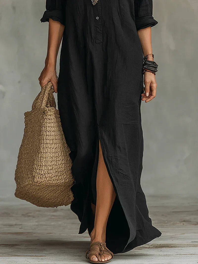 Willow - Linen Blend Maxi Dress
