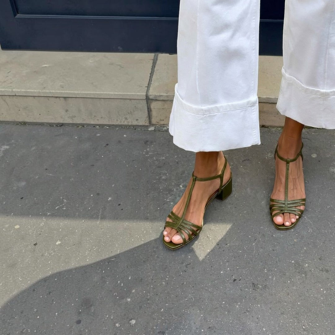 Reese | Golden Everyday Sandals - view 10
