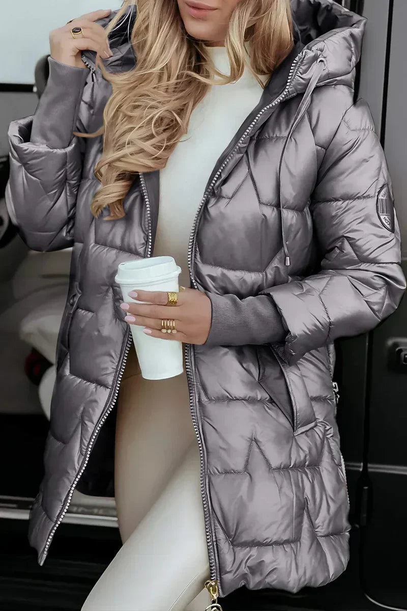 Astrid - Quilted Hooded Winter Coat