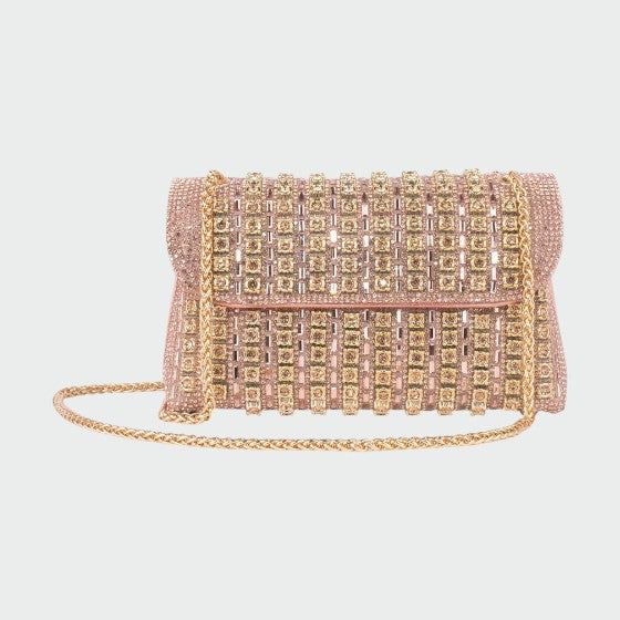 Rosalie - Chain Colored Diamond Shoulder Bag
