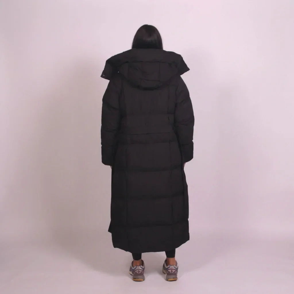 Kimberly - Long Belted Puffer Coat
