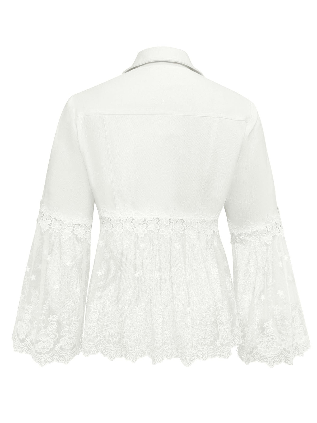 Blanche - Lace-Panel Jacket