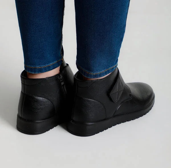 Brenna - Strap-Detail Comfort Ankle Boots