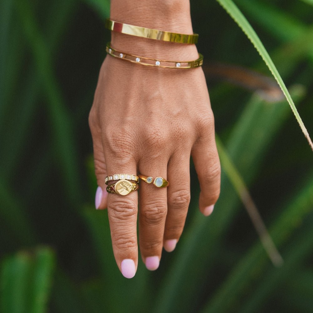 Clara - Vintage Aquamarine Wrap Ring