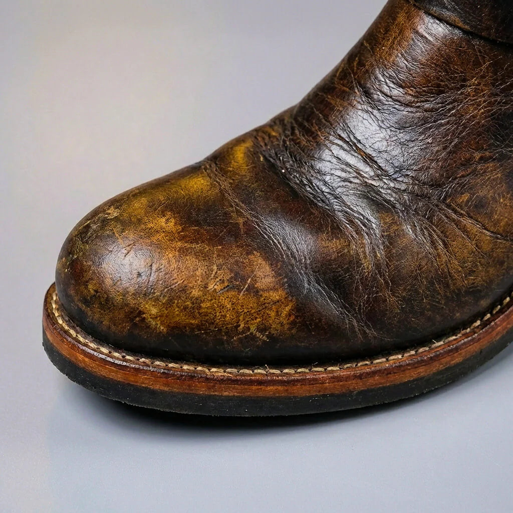 Jolene - Vintage Leather Buckle Boots