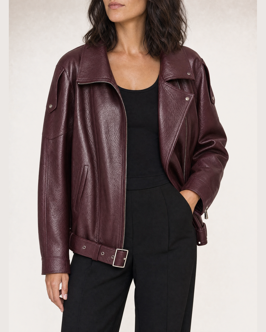 Sloane - Bold Moto Leather Jacket