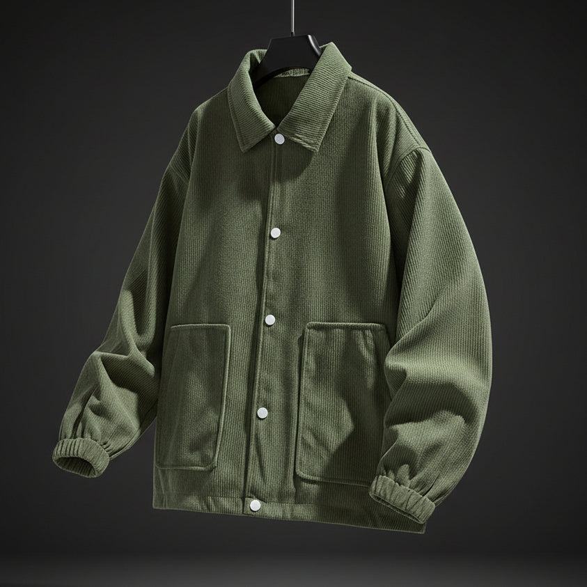 Samson | Snap-Button Corduroy Jacket - view 3