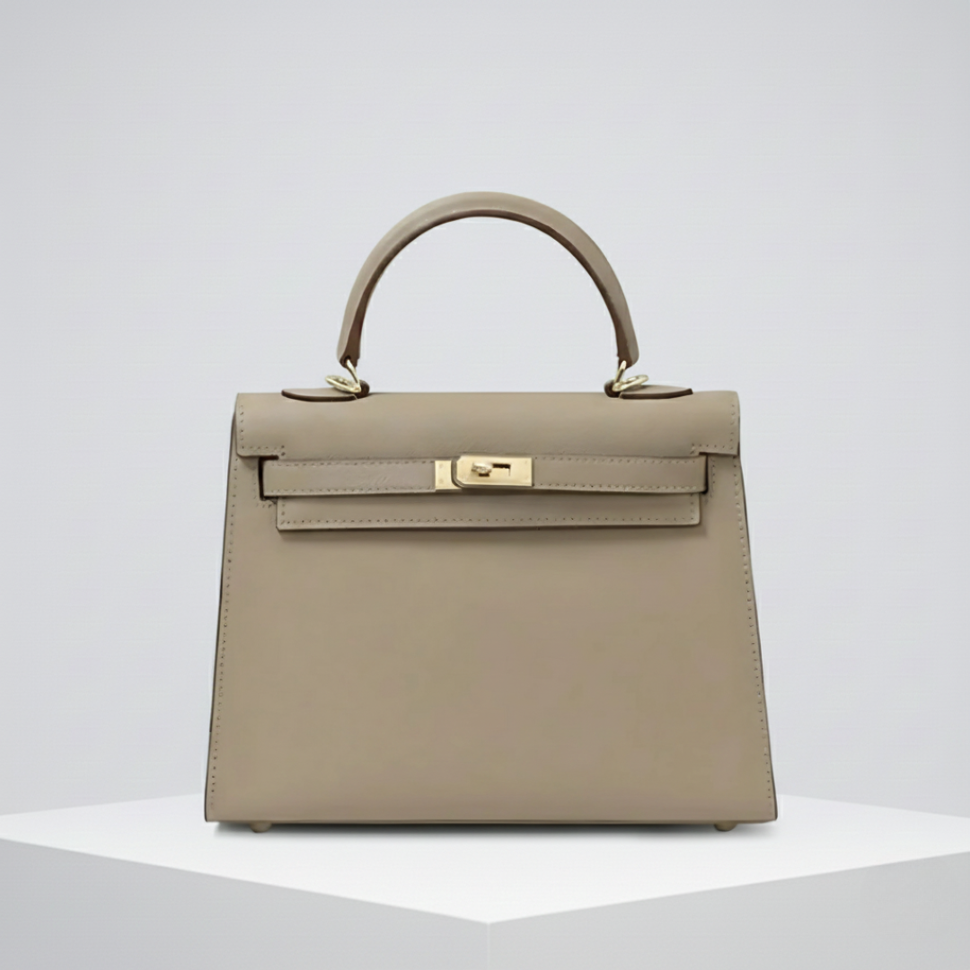 Structured Top-Handle Handbag