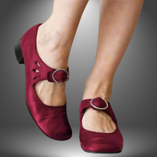 Denise - Vintage Buckle Mary Jane Shoes