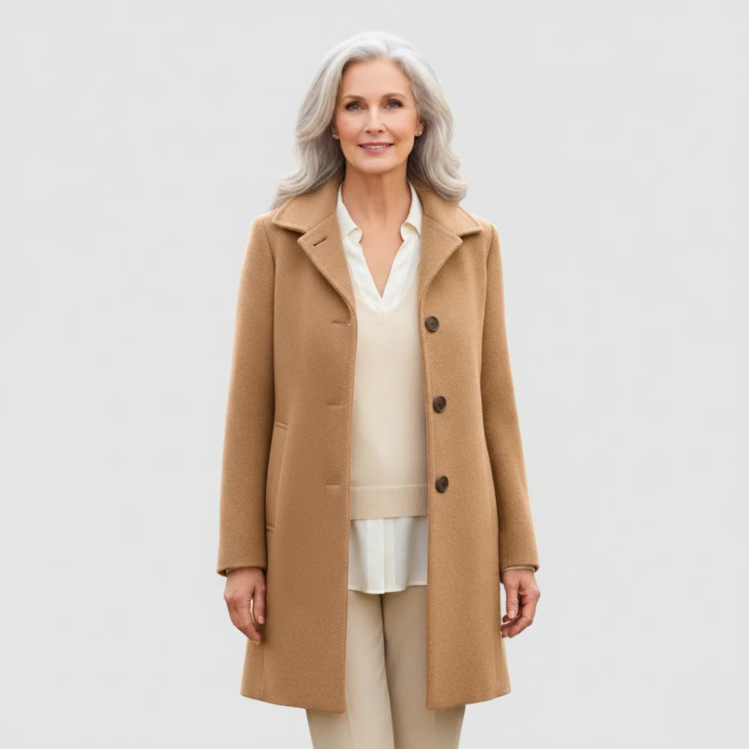 Corinne - Classic Wool-Blend Coat