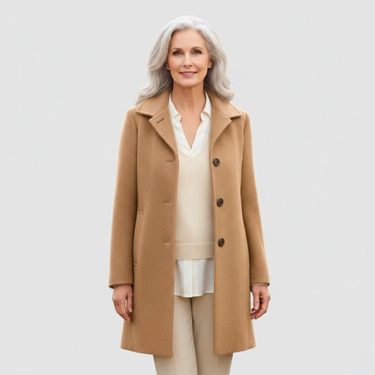 Corinne - Classic Wool-Blend Coat