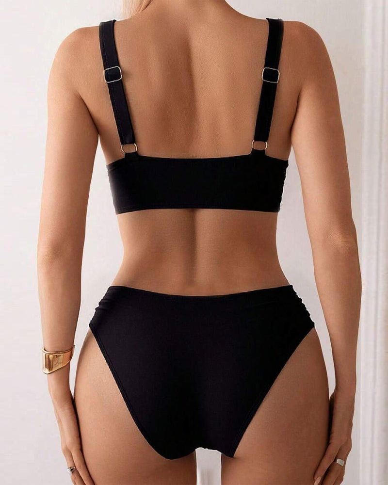 Angela | Underwire High-Waist Bikini Set - view 5