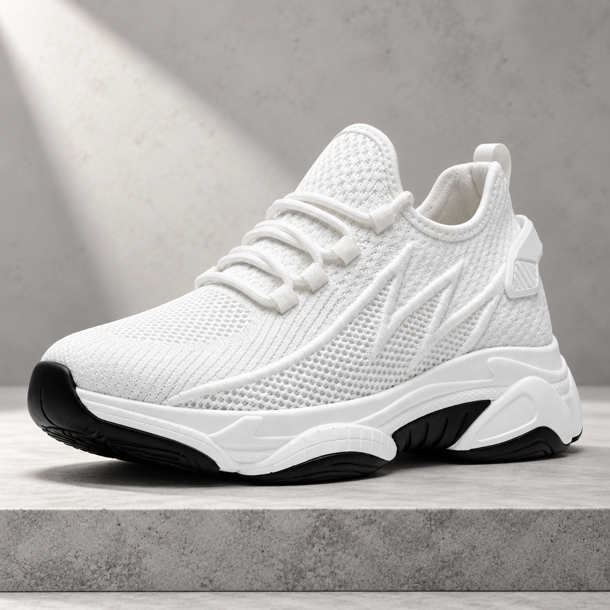 Carolyn - Hidden-Lift Knit Sneakers