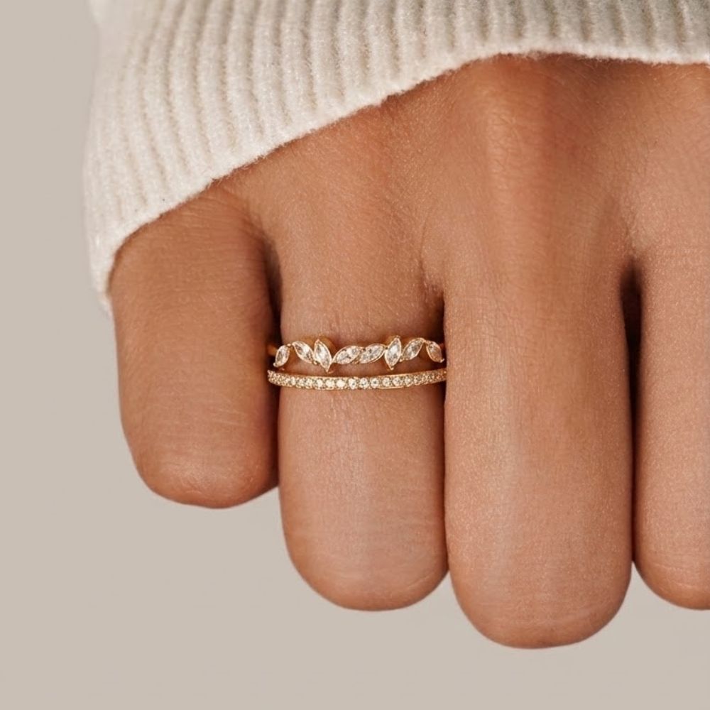 Ella - Gold Crystal Ring