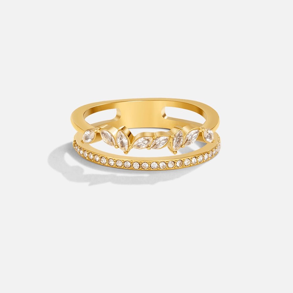 Ella - Gold Crystal Ring