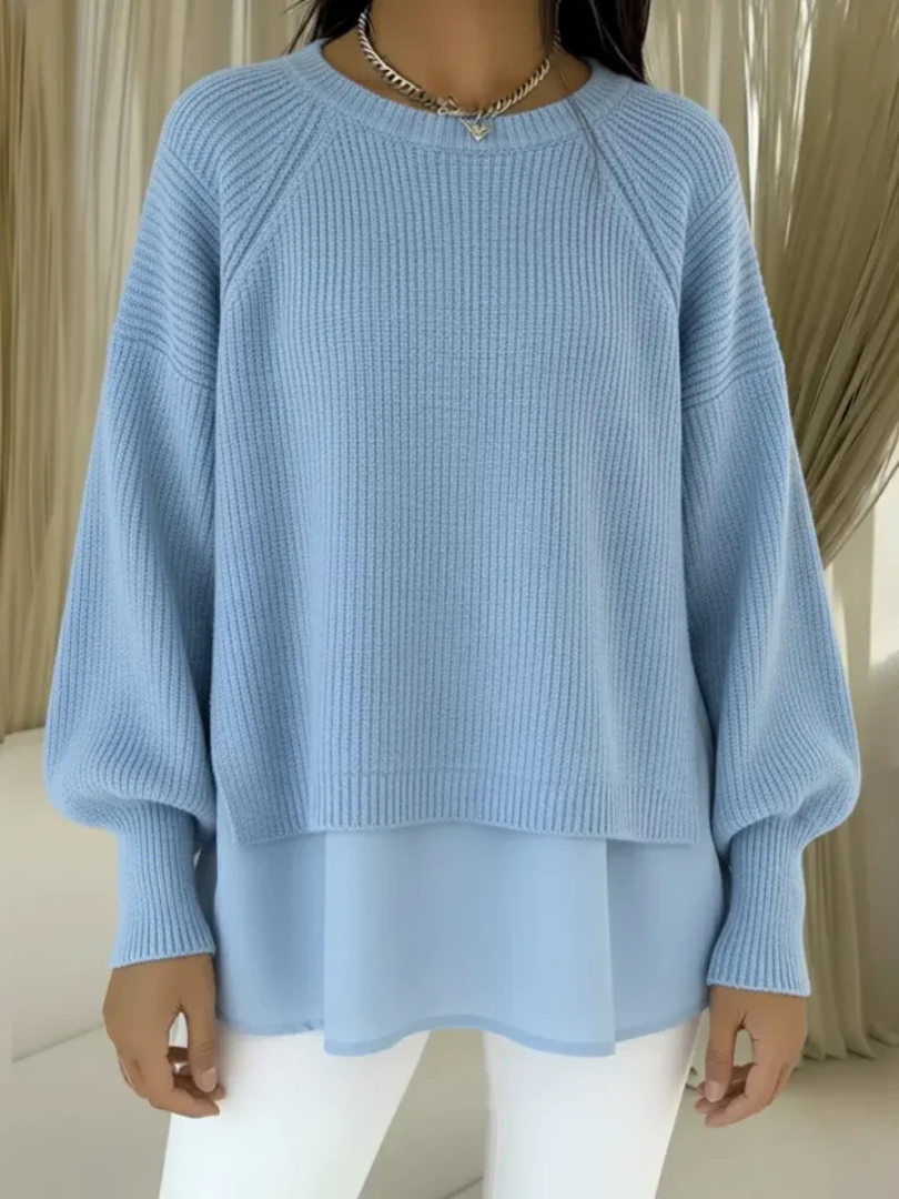 Delphine - Two-Piece Effect Sweater