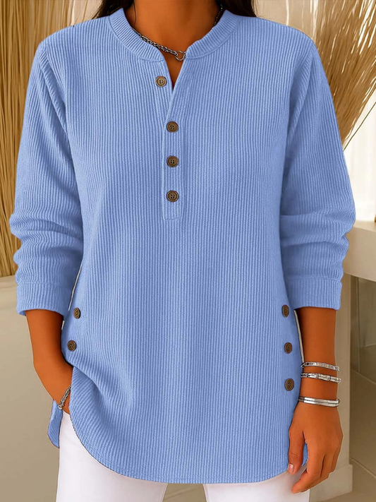 Hazel - Button Henley Tunic