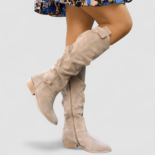 Nora - Knee-High Slouch Arch-Support Boots