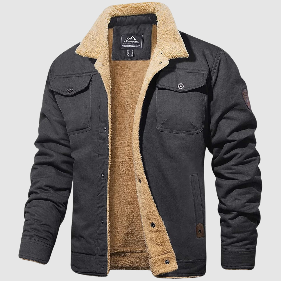 Travis - Sherpa-Collar Bomber Jacket