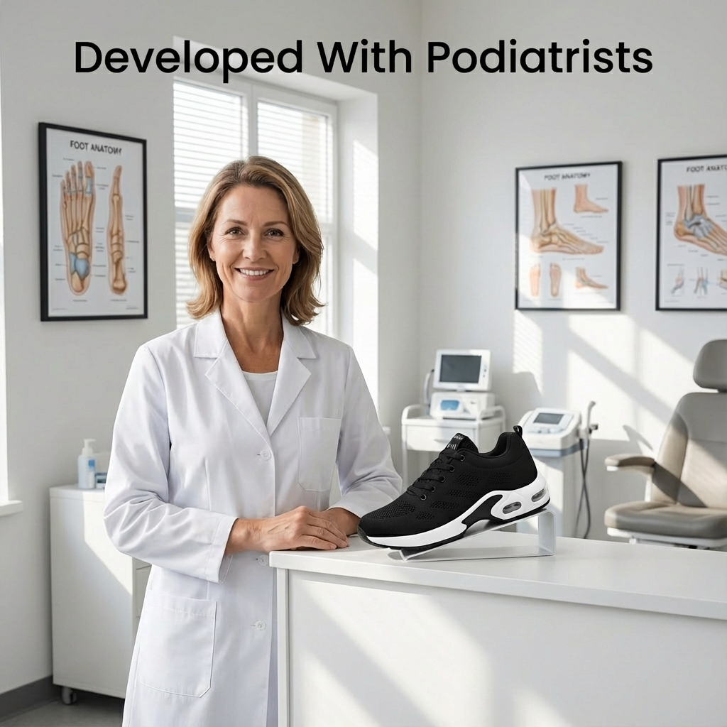 Pink & Grey Plantar Fasciitis Relief Shoes