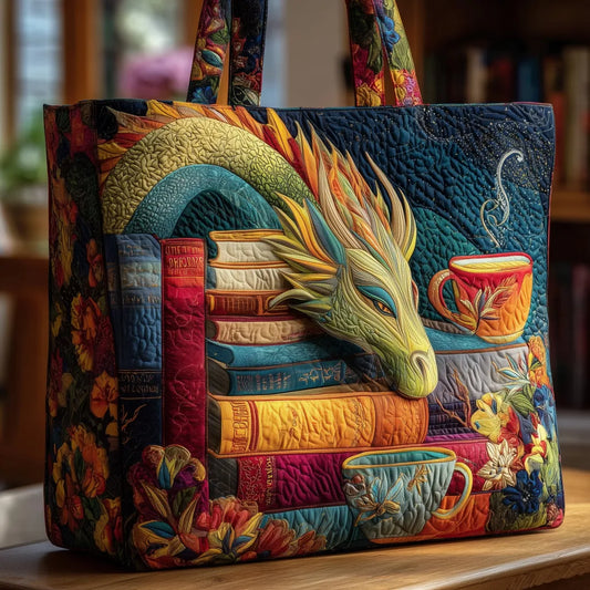 Artisan Bag - Dragon Reader with Books