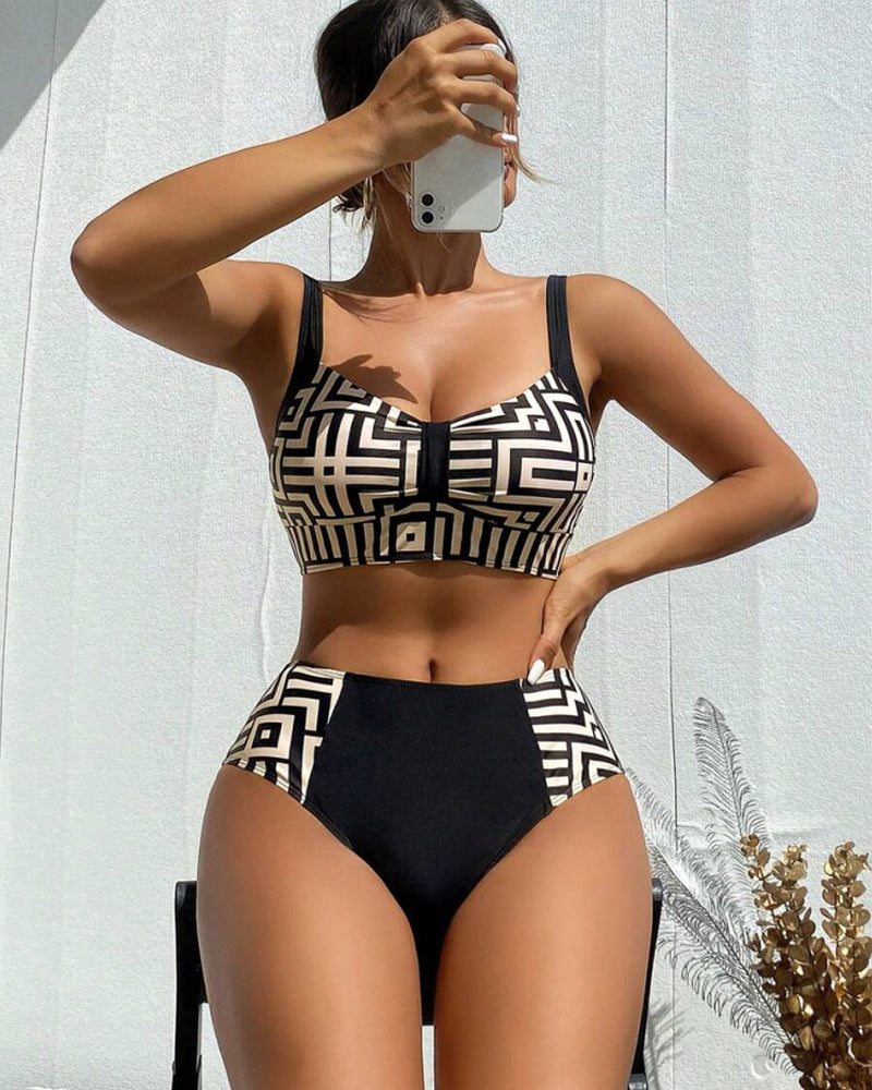 Helena | Printed Triangle Bikini Set - view 6