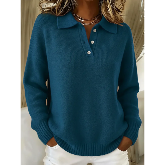 Alice - Soft Polo Sweater - view 2