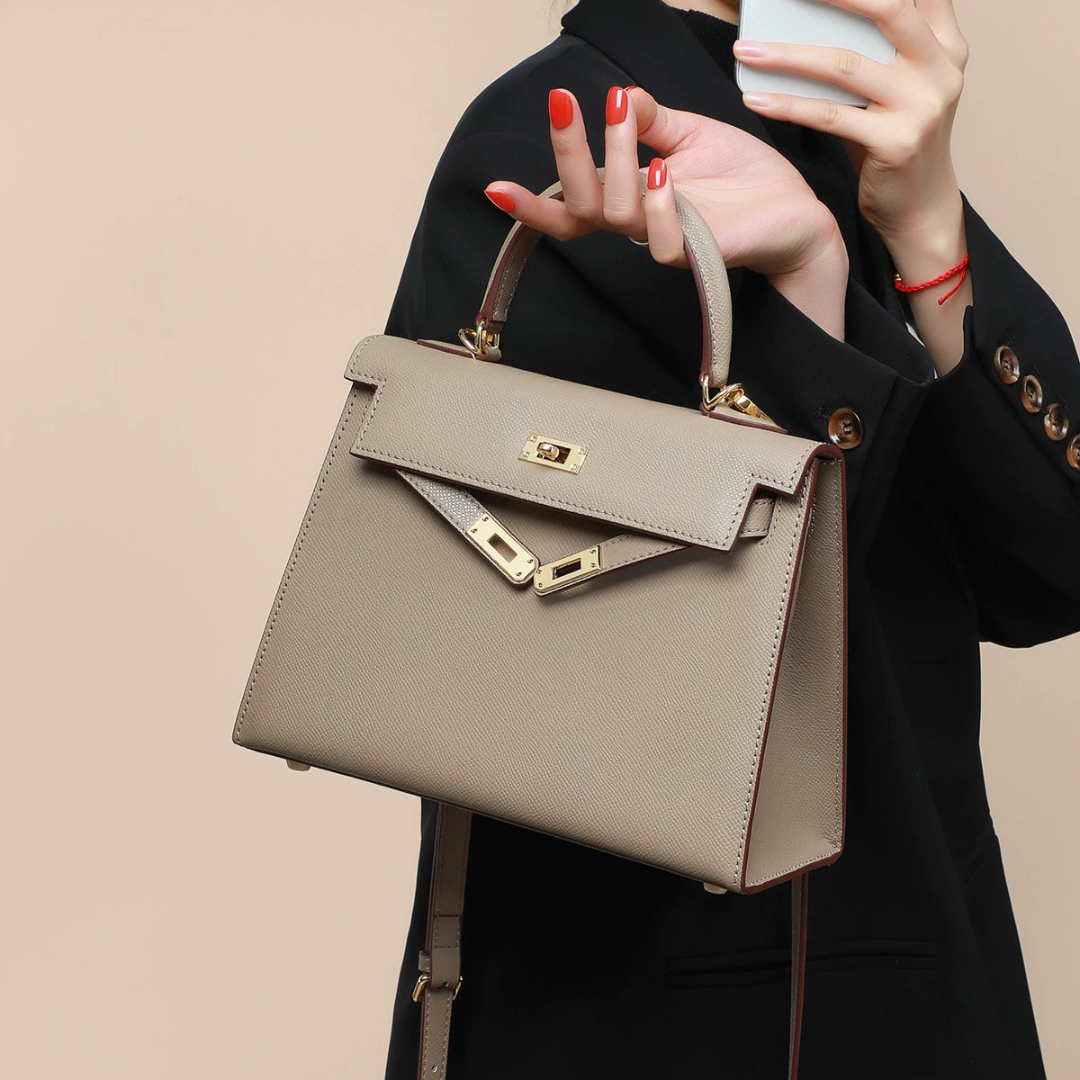 Structured Top-Handle Handbag