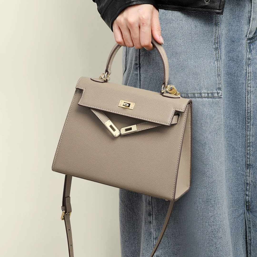 Structured Top-Handle Handbag