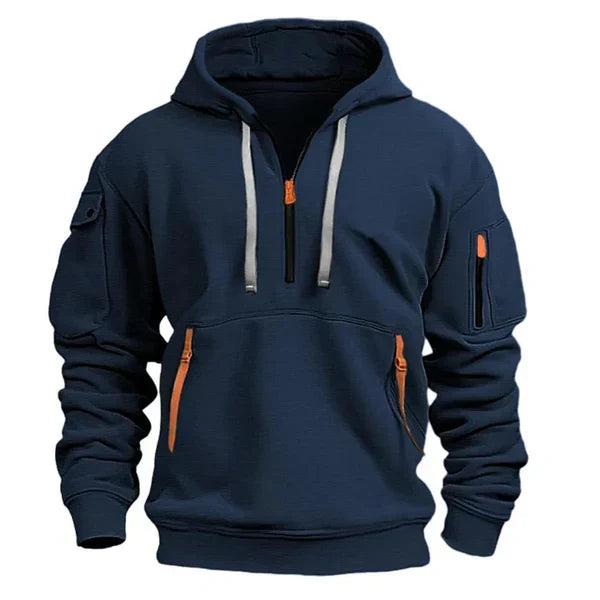 Tyler - Half-Zip Utility Hoodie