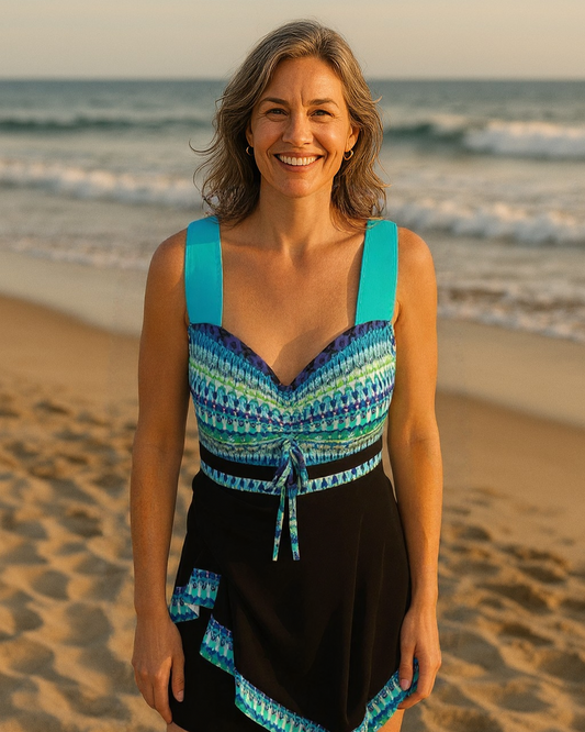 Francisca | Two-Piece Swim Set with Skirt - view 2