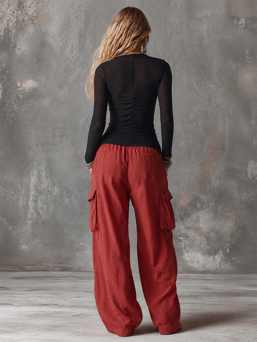 Wren - Mesh Top & Cargo Set - view 6