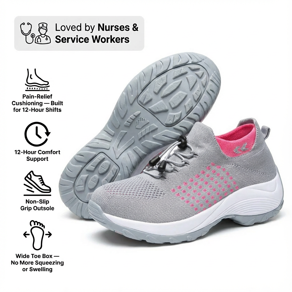 Air-Cushioned 12-Hour Shift Shoes
