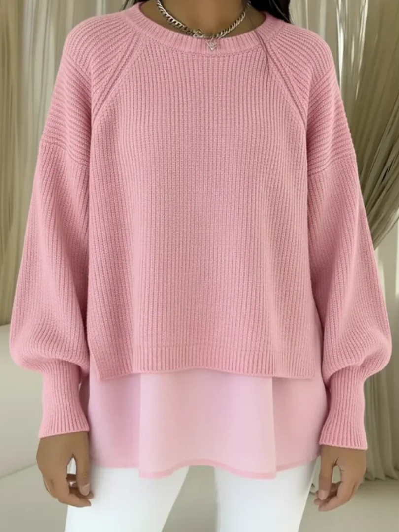 Delphine - Two-Piece Effect Sweater - view 4