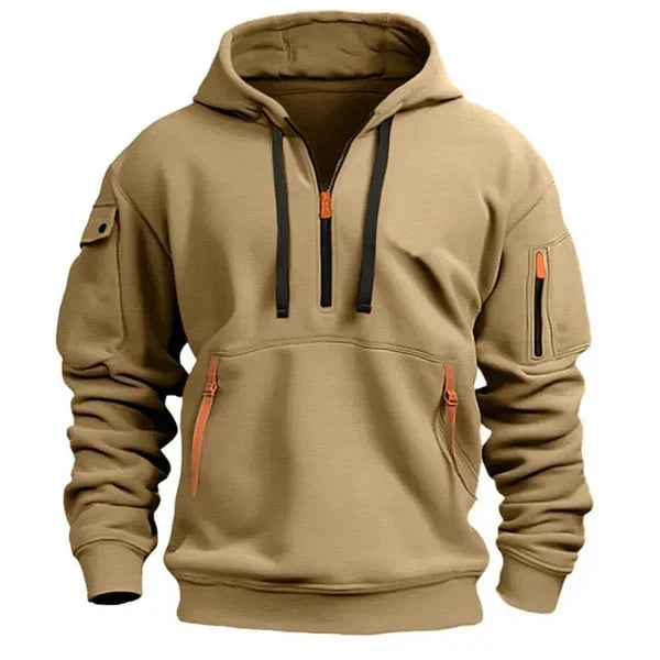 Tyler - Half-Zip Utility Hoodie