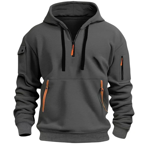 Tyler - Half-Zip Utility Hoodie