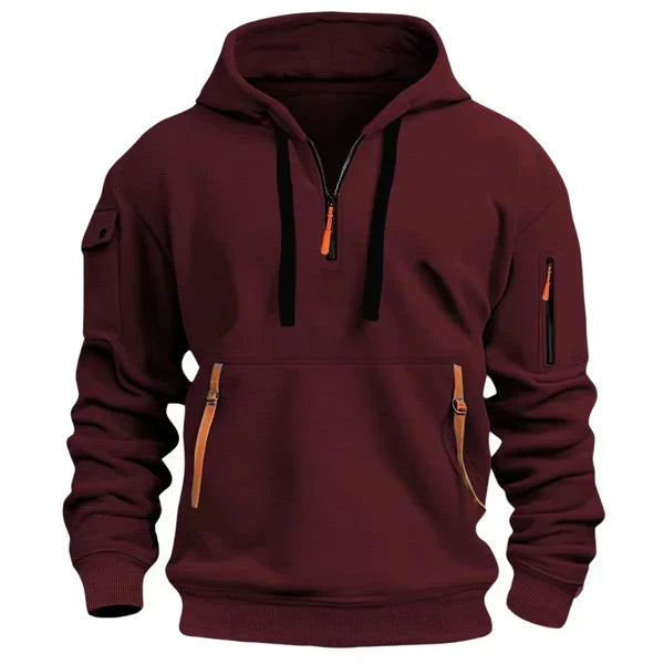 Tyler - Half-Zip Utility Hoodie
