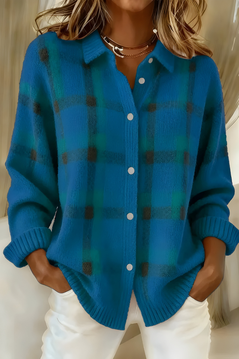 Rowan - Plaid Knit Cardigan - view 6