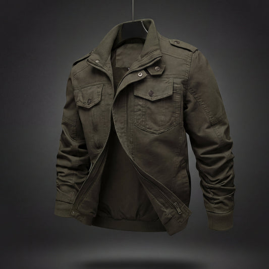 Dalton | Cotton Twill Military Jacket - view 2