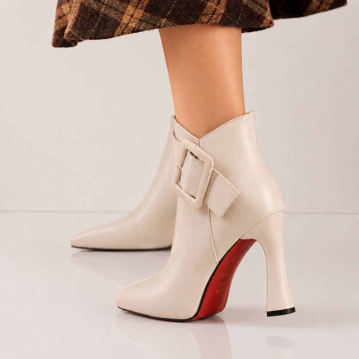 Laura - Buckled Leather Ankle Boots - view 6