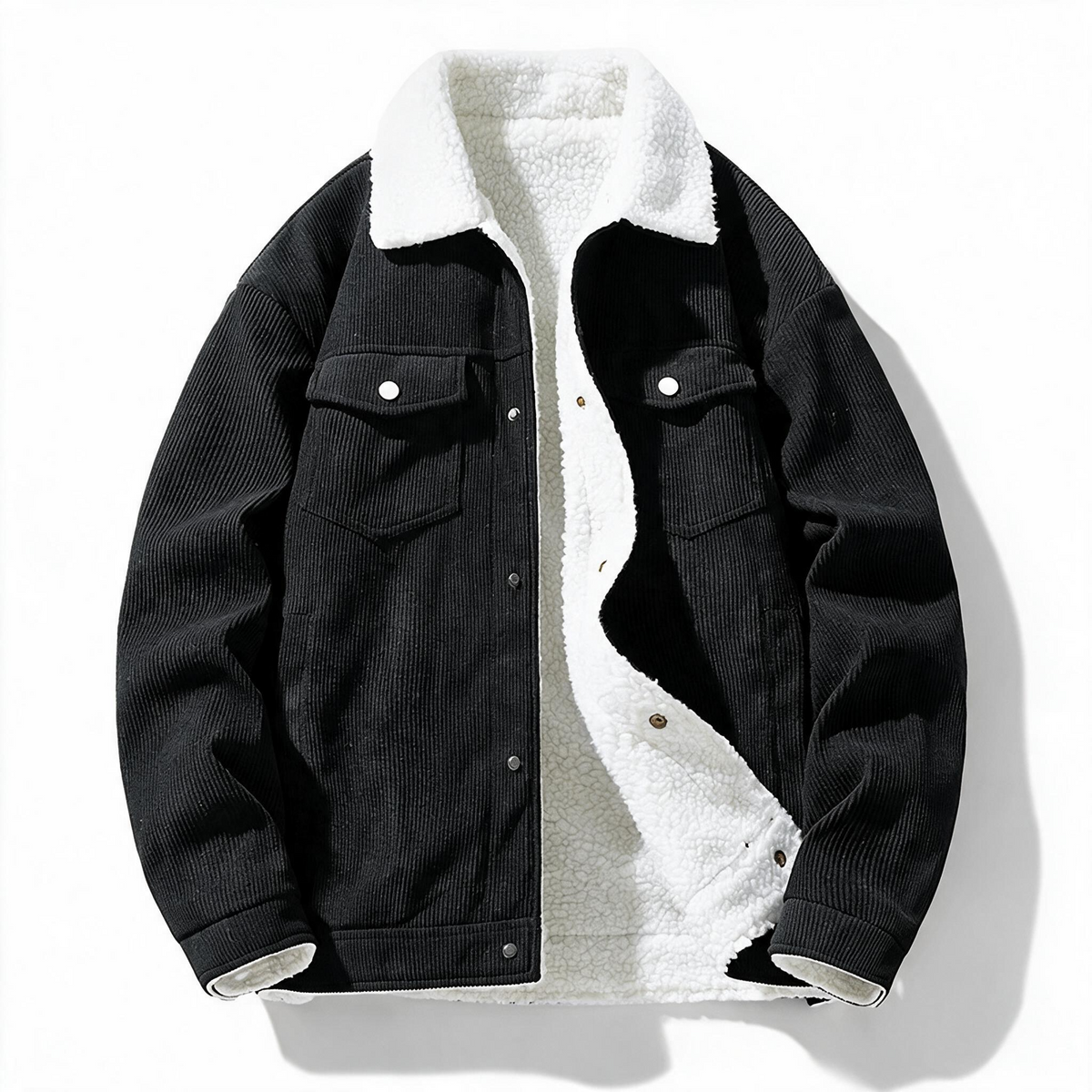 Archer - Sherpa-Lined Corduroy Jacket - view 4