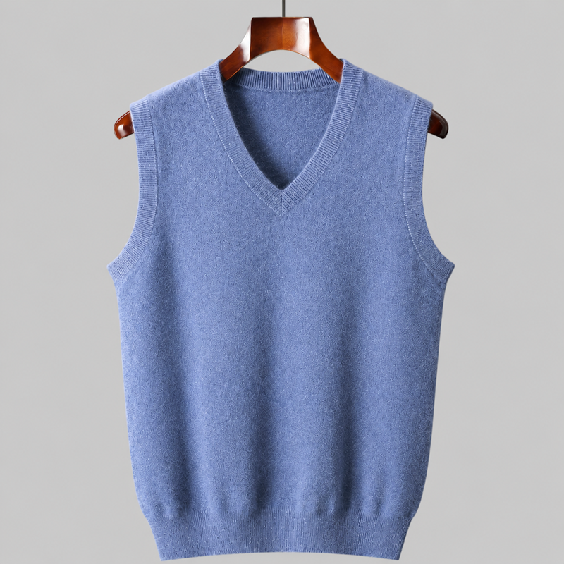 Olivier - Pure Cashmere V-Neck Vest - view 8